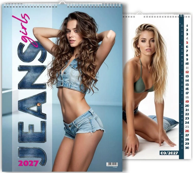 Kalendarz 2027 wieloplanszowy Jeans Girls