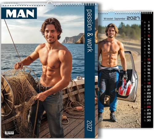 Kalendarz 2027 wieloplanszowy Man, Passion & Work