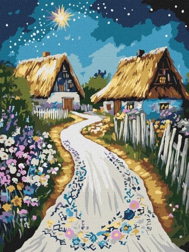 Malowanie po numerach - Chata 30x40cm, Ideyka