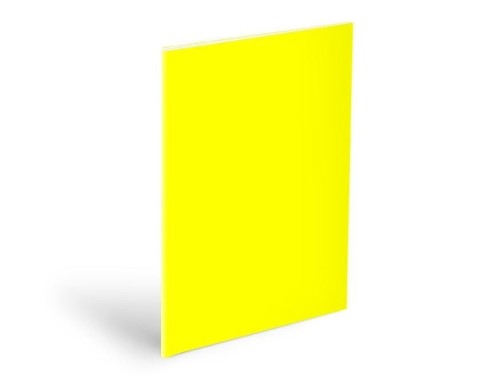 Okładka na zeszyt A5 neon yellow 180mic, MFP