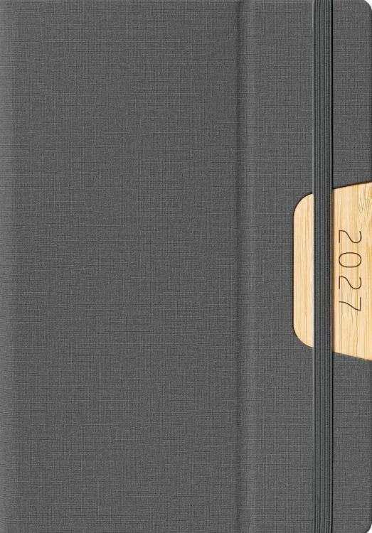 Kalendarz 2027 A5 dzienny Techbook Szary