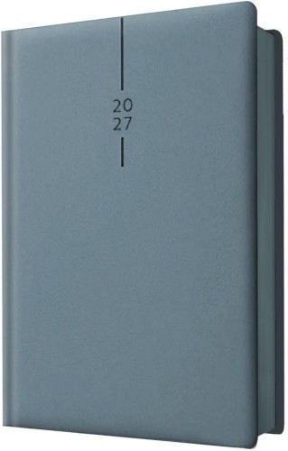 Kalendarz 2027 A5 dzienny Elegant Błękitny