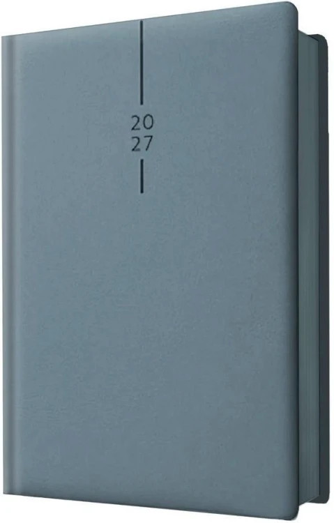 Kalendarz 2027 A5 dzienny Elegant Błękitny