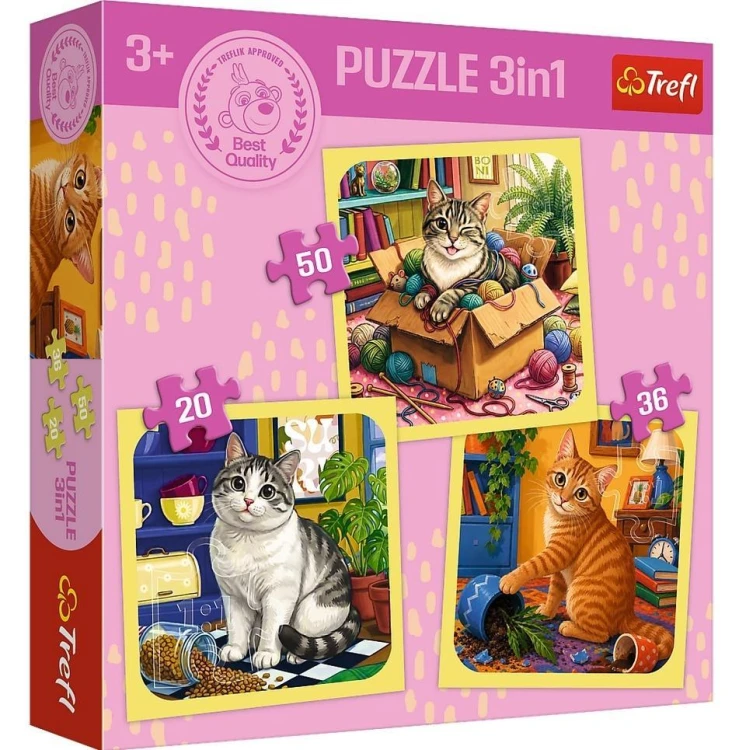Puzzle 3w1 Radosne momenty TREFL, Trefl