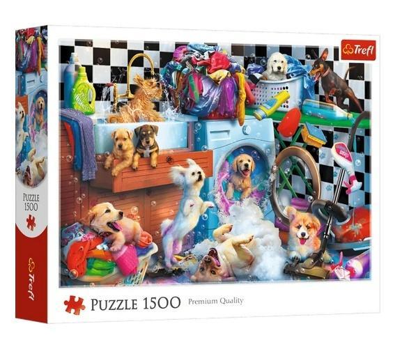 Puzzle 1500 Psie szaleństwo TREFL, Trefl