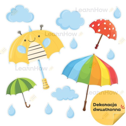 Dekoracje jesienne - Parasolki duże 14el, LearnHow