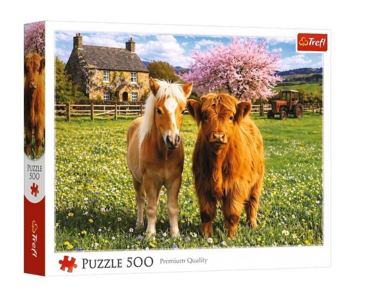 Puzzle 500 Przyjaciele na farmie TREFL, Trefl