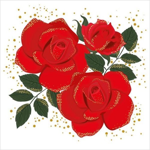 Karnet pop-up - Roses