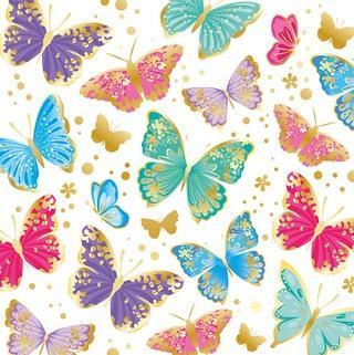 Karnet KW- Shiny Butterflies