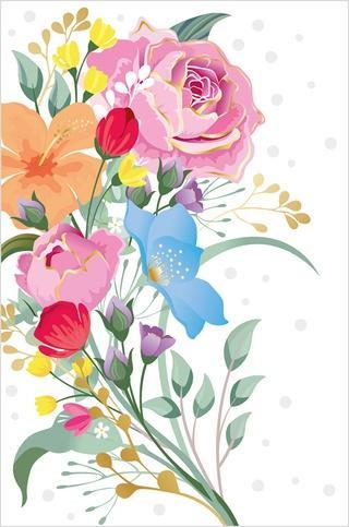 Karnet Uniwersalny - Pretty Flowers