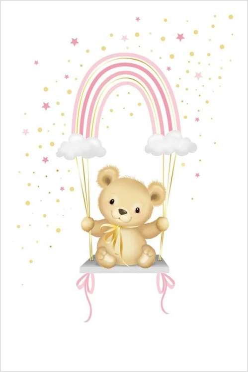 Karnet Uniwersalny - Pink Rainbow Teddy