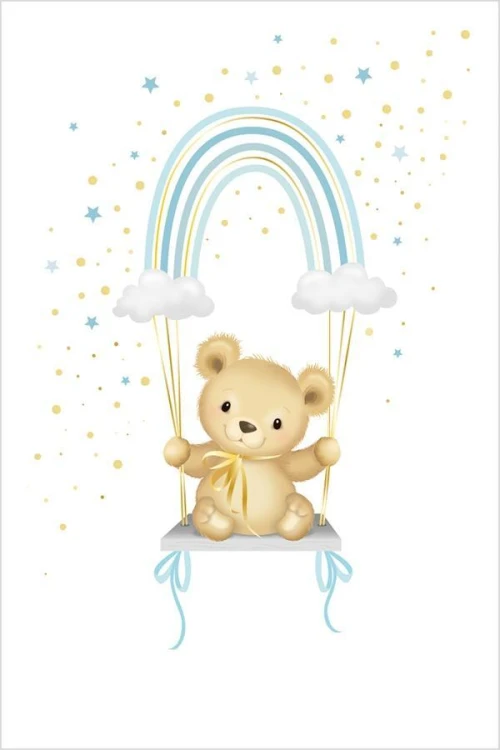Karnet Uniwersalny - Blue Rainbow Teddy