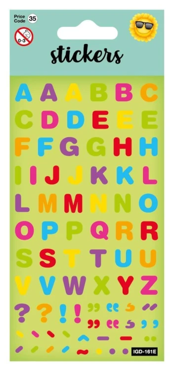 Naklejki - Pattern Letters, Card Group Greetings