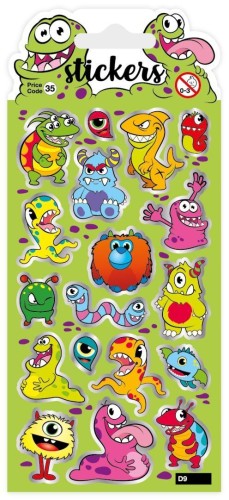 Naklejki - Monsters, Card Group Greetings