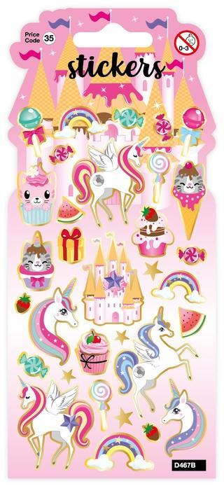 Naklejki - Cute Unicorns, Card Group Greetings