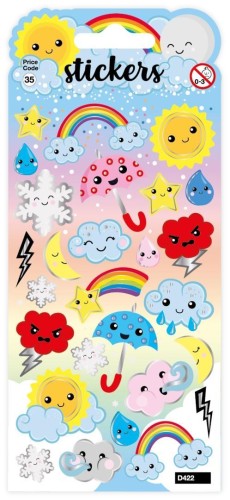 Naklejki - Weather Friends, Card Group Greetings