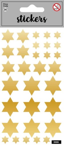 Naklejki - Golden Stars, Card Group Greetings