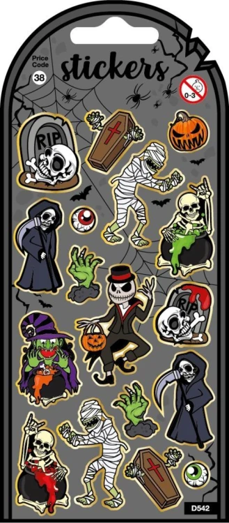 Naklejki - Scary Creatures, Card Group Greetings