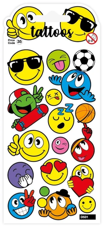 Tatuaże - Friendly Faces, Card Group Greetings