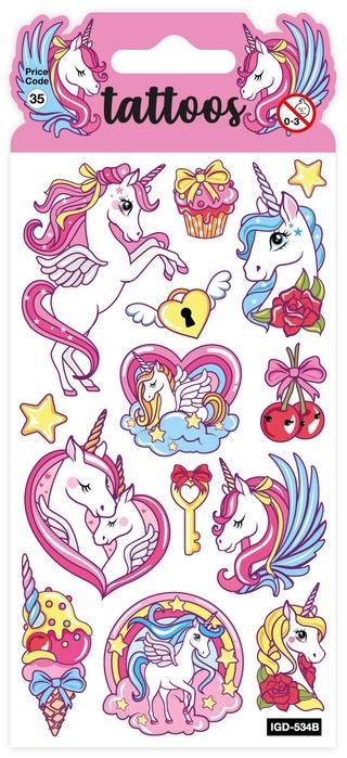 Tatuaże - Unicorn Tattoo, Card Group Greetings
