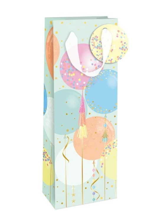 Torebka na butelkę Classy Balloons - pastelowe...