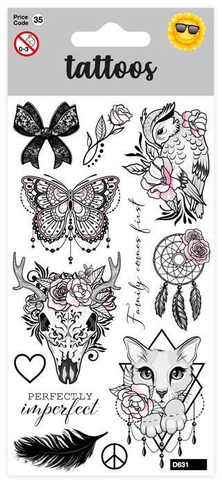 Tatuaże - Bohemian Tattoo, Card Group Greetings