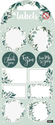 Etykiety samoprzylepne - Eucalyptus Labels