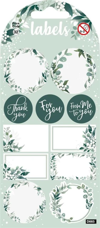 Etykiety samoprzylepne - Eucalyptus Labels