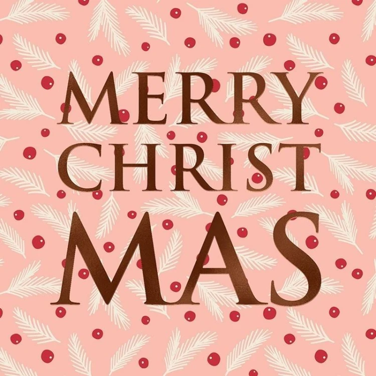 Karnet Merry Christmas Wesołych Świąt