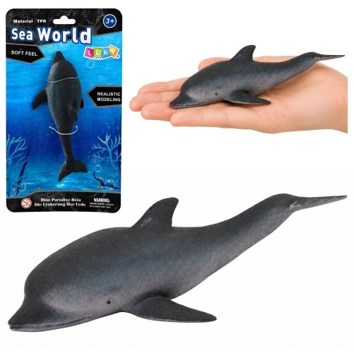 Delfin morski gumowy 17,5cm, Leantoys