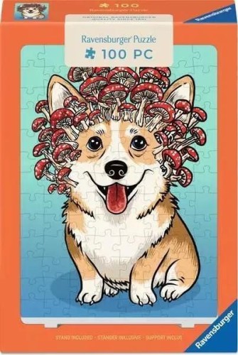 Puzzle 2D 100 Corgyceps Mini, Ravensburger