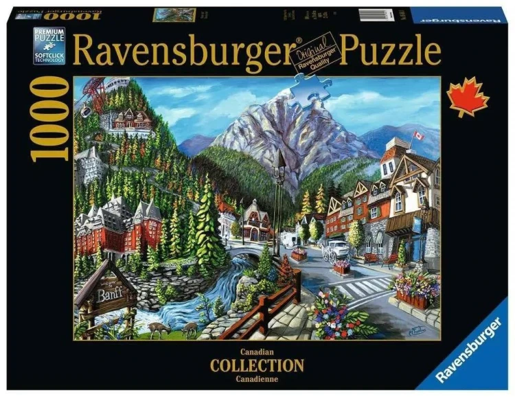 Puzzle 2D 1000 Witamy w Banff, Ravensburger