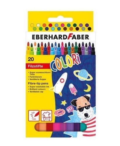 Flamastry Colori 20 kolorów, Eberhard Faber