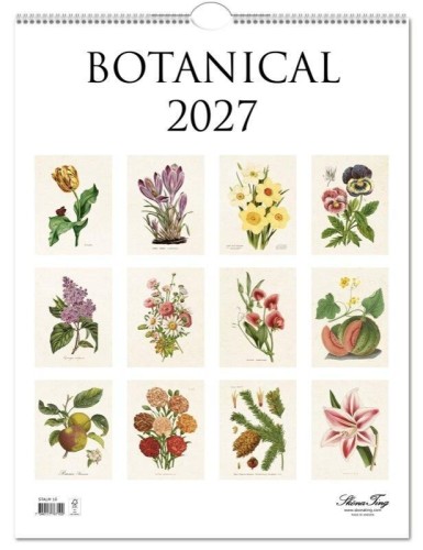 Kalendarz 2027 ścienny Botanika rośliny natura