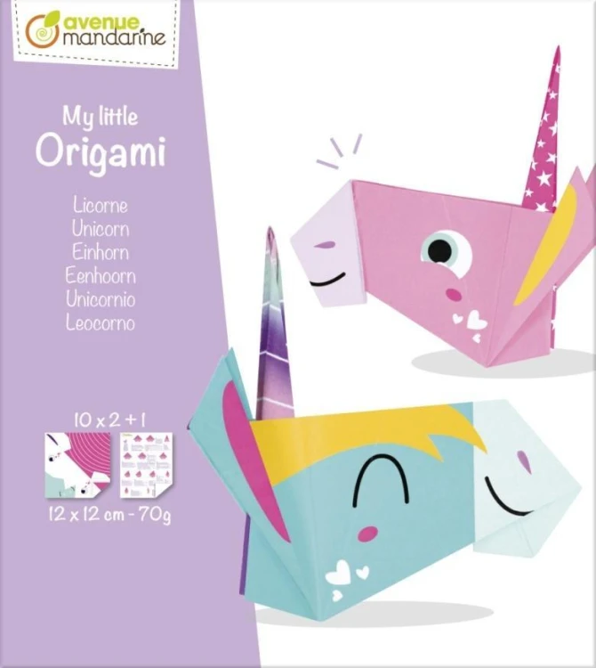 Origami mini Jednorożec, Clairefontaine