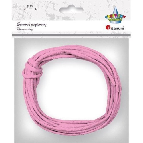 Sznurek papierowy 3,5mm 5m liliowy, Titanum