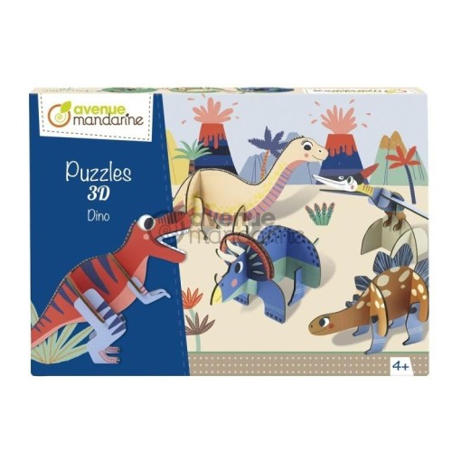 Puzzle 3D Dinozaury, Clairefontaine