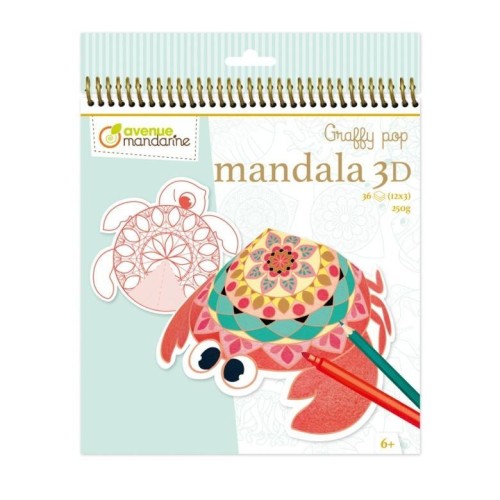 Kolorowanki mandale 3D - Zwierzęta morskie