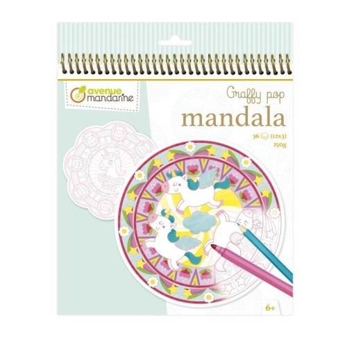 Kolorowanki mandale - Jednorożce i magia