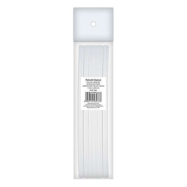 Pałeczki klejowe przezroczyste 7x200mm 6szt