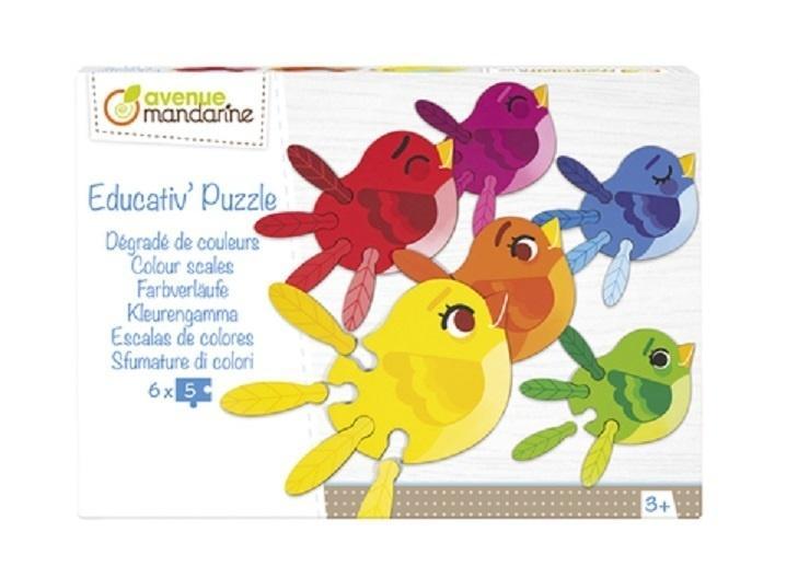 Puzzle edukacyjne - Odcienie barw, Clairefontaine