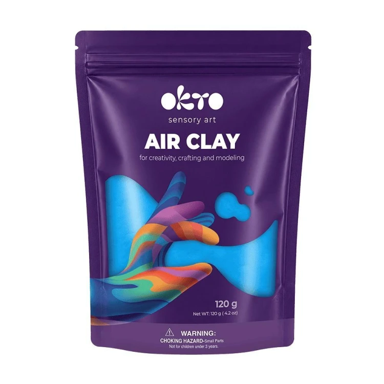 Masa plastyczna Air Dry Clay TMOKTO 120g Niebieski