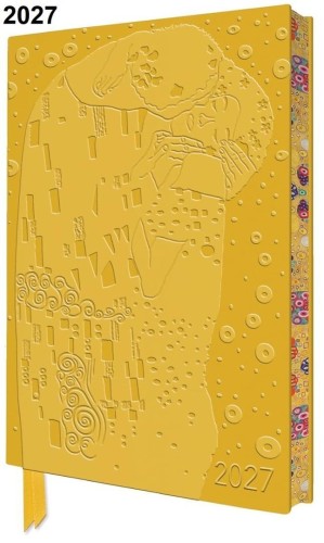 Terminarz 2027 A5 BR skóra Pocałunek Gustav Klimt