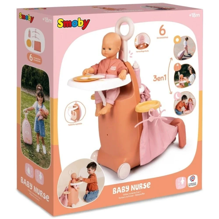 Smoby Baby Nurse Wielofunkcyjna walizka, Smoby