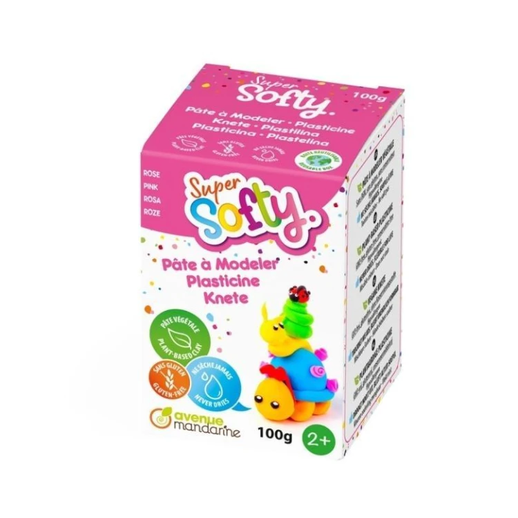 Masa super-softy neonowo różowa 100g