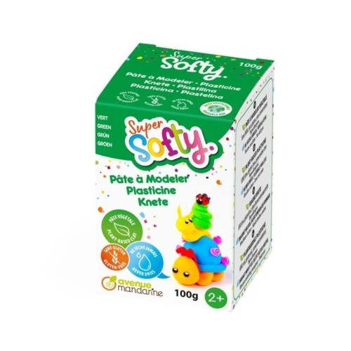 Masa super-softy zielona 100g, Clairefontaine