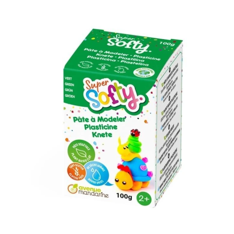 Masa super-softy zielona 100g, Clairefontaine