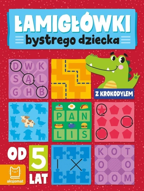 Łamigłówki bystrego dziecka z krokodylem