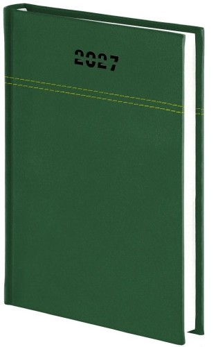 Kalendarz 2027 A4 dzienny Welur zielony