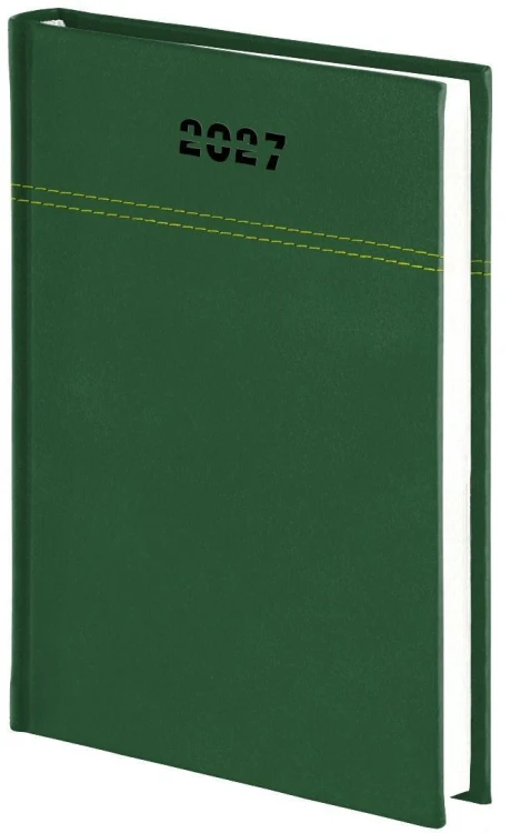 Kalendarz 2027 A4 dzienny Welur zielony